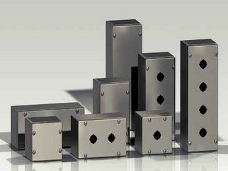Stainless steel push button boxes