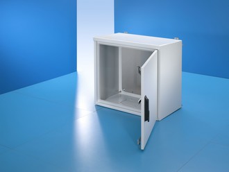 Wall mounted compact enclosure for protection against the elements
