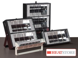 Quartz heaters for difficult areas