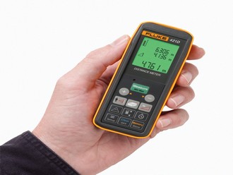 Laser distance meter talks you through measurements