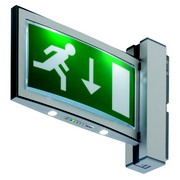 Emergi-Lite's Serenga escape route sign, powered by LEDs provide good soft illumination. Emergi-Lite is an ICEL member company.