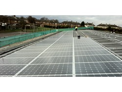 Up to 600 solar photovoltaic panels are being installed on the roof of Nottingham Tennis Centre and around 200 on Ambleside Primary School in Aspley