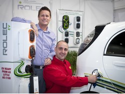Chris Hopkins, Managing Director of Ploughcroft with Keiron Alsop, Managing Director of Rolec Services
