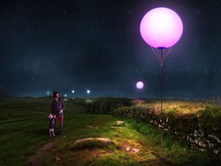 Hundreds of large illuminated balloons spanning the width of England have demonstrated advanced machine-to-machine (M2M) communications